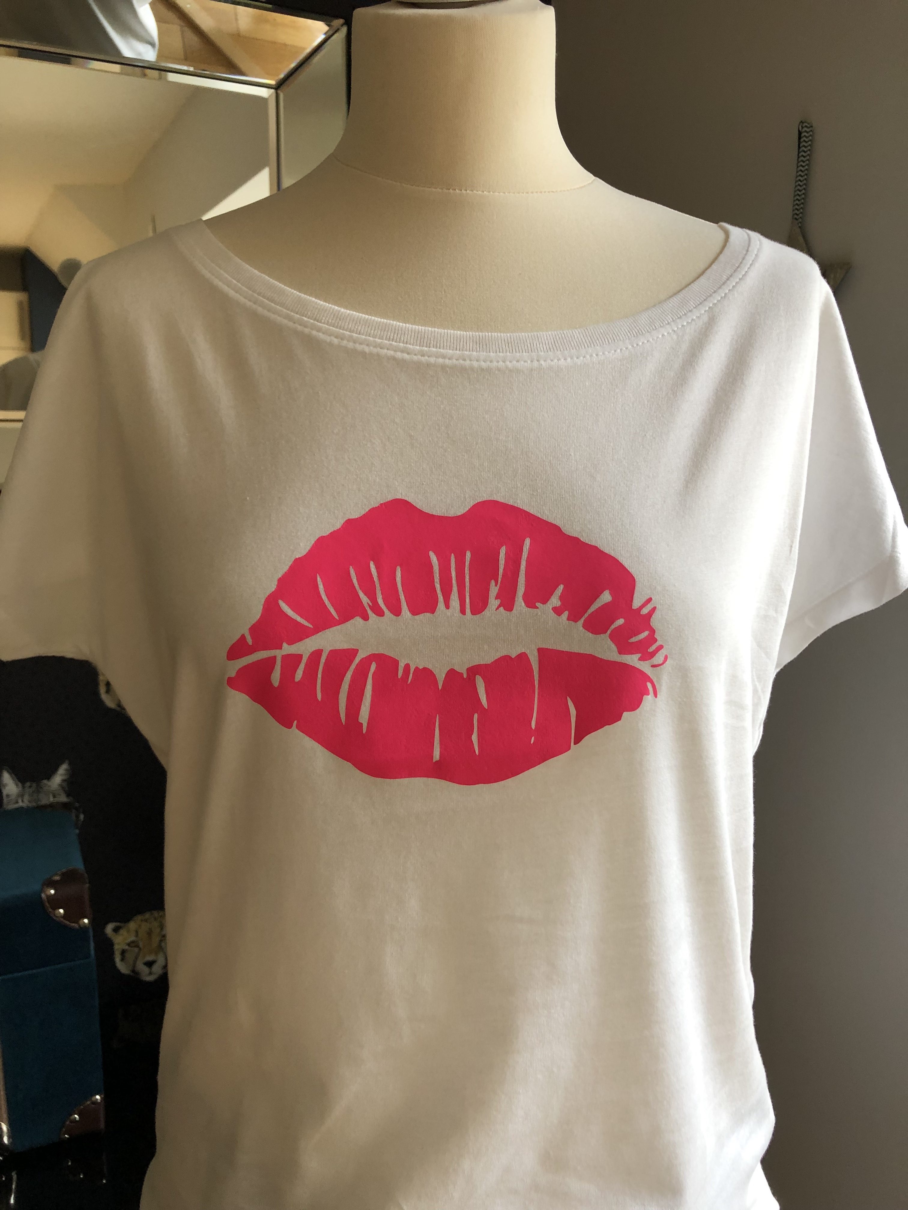Ladies Lips T-Shirt – Pink Sorbet UK